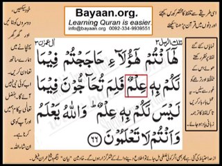 Quran in urdu Surah 003 Ayat 066 Learn Quran translation in Urdu Easy Quran Learning