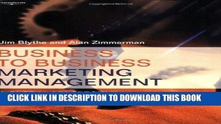 [PDF] Epub Business to Business Marketing Management: A Global Perspective Full Download