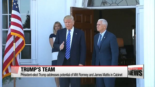 Trump addresses potential of Mitt Romney and James Mattis in Cabinet