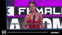 American Music Awards 2016 : Selena Gomez émue de recevoir un prix, elle explique son absence sur scène