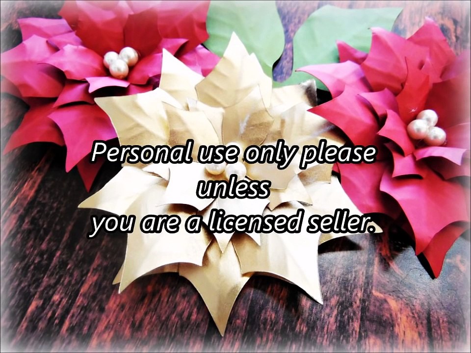 Paper Poinsettia Flower Tutorial