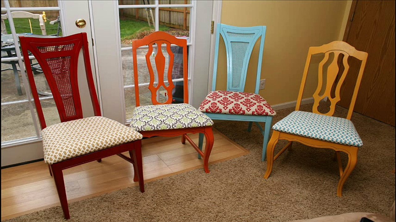 How to Reupholster Kitchen Chairs - video Dailymotion