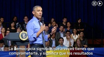 Obama da un discurso a los jóvenes