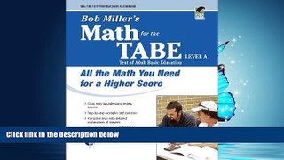 READ book Bob Miller s Math for the TABE Level A (GEDÂ® Test Preparation) [DOWNLOAD] ONLINE
