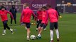 FC Barcelona training session: Final session before trip to Glasgow