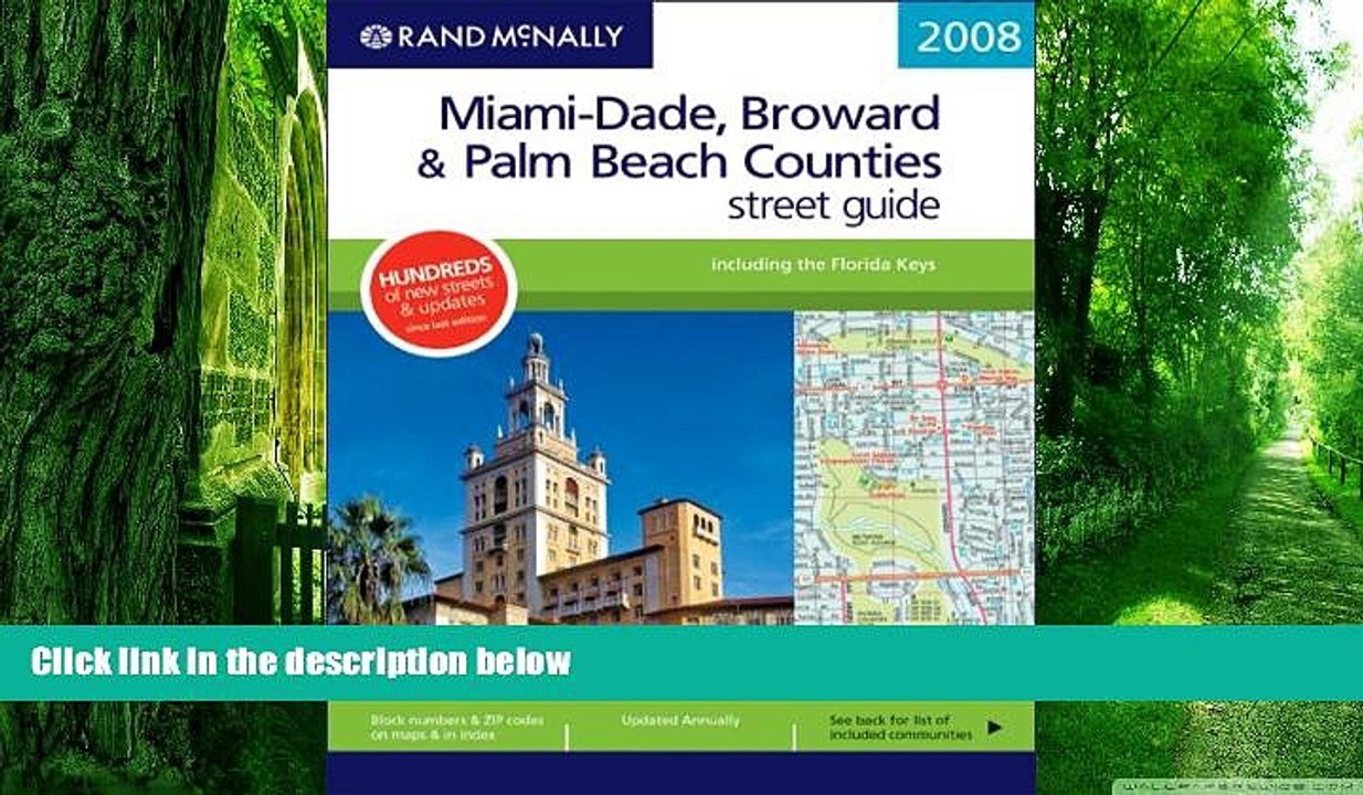 Buy NOW Not Available Rand McNally 2008 Miami-Dade, Broward   Palm Beach Counties Street Guide