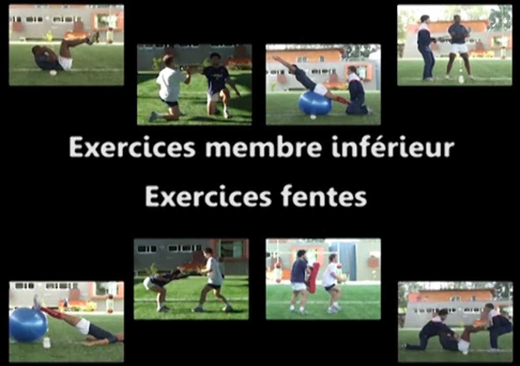 Exercices membre inférieur : fentes