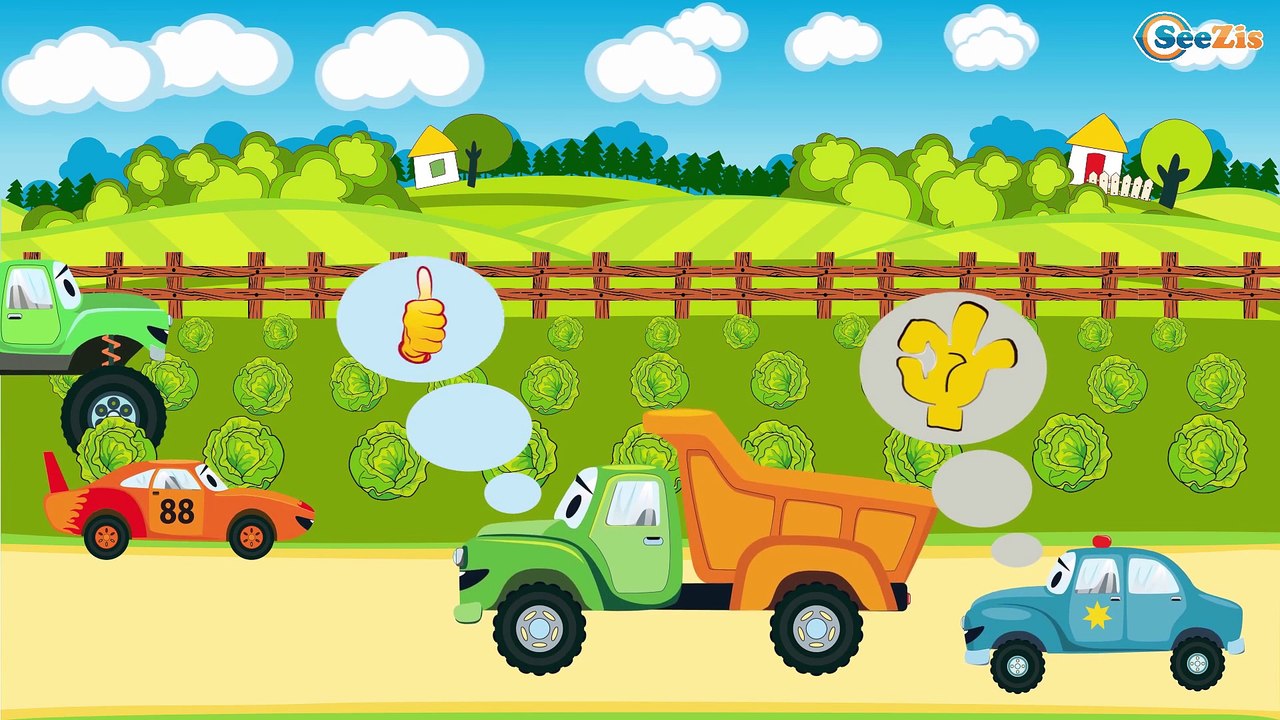 Cars & Trucks Cartoons - The Police Car | Emergency Vehicles | Cop Cars Video for kids