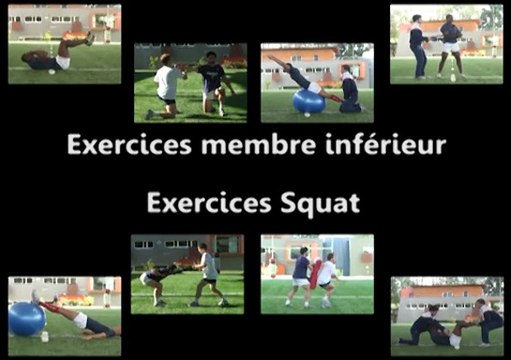 Exercices membre inférieur : squat