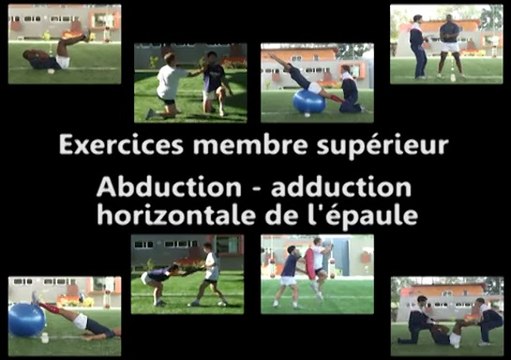 Exercices membre supérieure : abduction-adduction horizontale de l'épaule