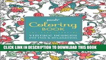 [PDF] FREE Posh Adult Coloring Book: Vintage Designs for Fun   Relaxation (Posh Coloring Books)