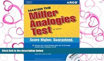 READ THE NEW BOOK  Master the Miller Analogies Test 2006 (Arco Master the Miller Analogies Test)