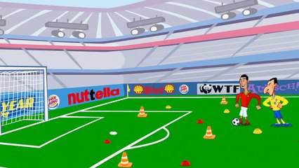 Cristiano Ronaldo Versus Ibrahimovic Battle Free kick Skills