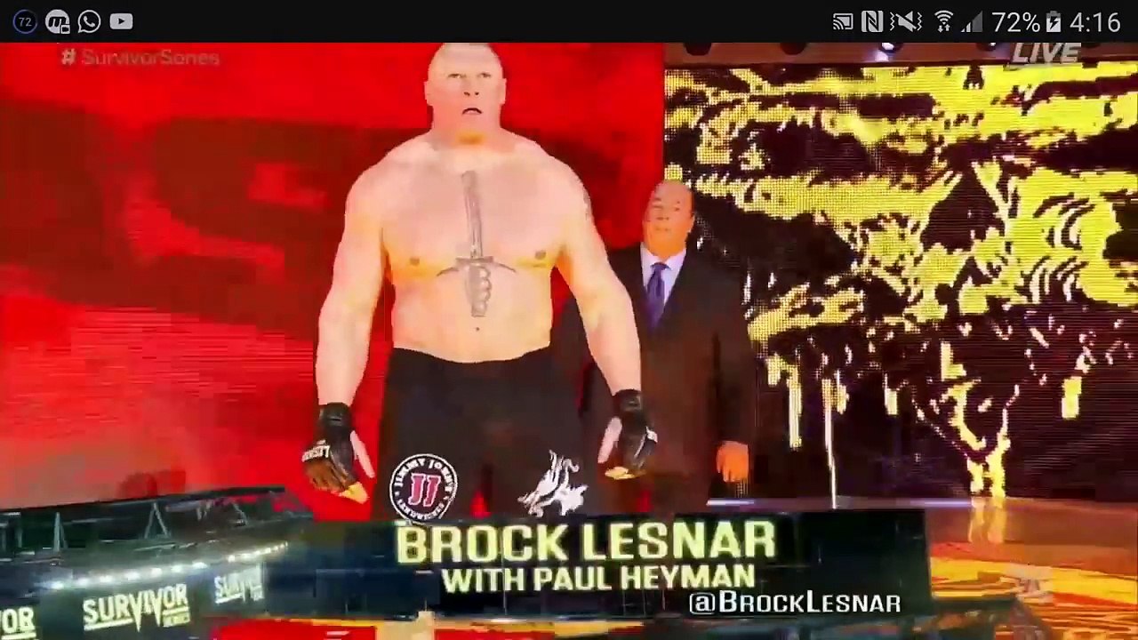 GOLDBERG VS BROCK LESNAR WWE SURVIVOR SERIES 20 november 2016 FULL MATCH HD