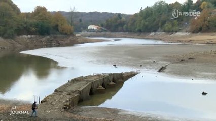 Sècheresse : Des monuments émergent de l'eau (Vendée)