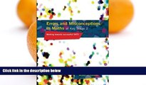 Deals in Books  Errors and Misconceptions in Maths at Key Stage 2: Working Towards Success in