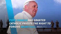 Pope Francis grants priests right to forgive abortion