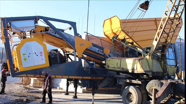 Mobil beton santralleri - Concrete batching plants - Centrales a beton - Beton santrali