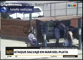 Un hombre golpeó salvajemente a su ex pareja en plena vía pública