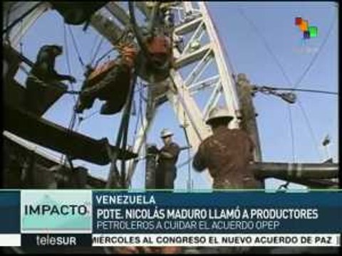 Maduro llama a países petroleros a cuidar acuerdo OPEP