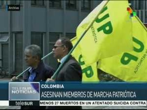 Movimiento político Marcha Patriótica denuncia asesinato de campesinos