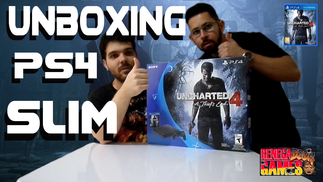 Renega Unboxing: PS4 SLIM (Bundle Uncharted 4)