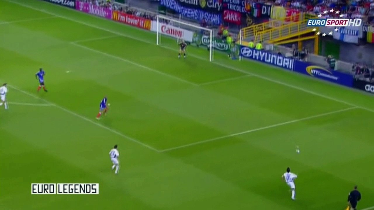 اهداف مباراة اليونان و فرنسا 1-0 ربع نهائي يورو 2004