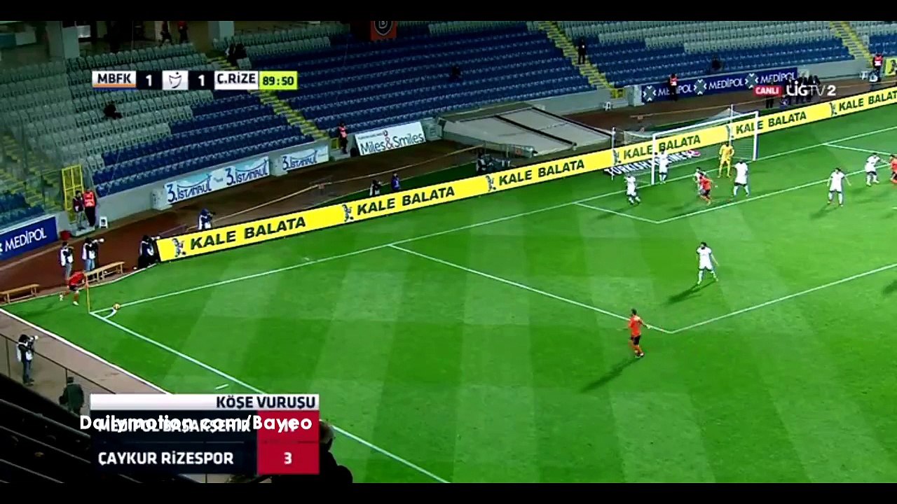 Saadane M. (Own goal) HD - Basaksehir 2-1 Rizespor - 21.11.2016