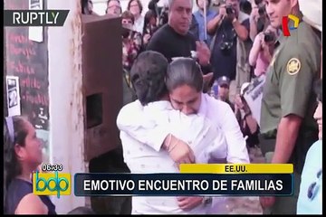 EEUU: emotivo encuentro de familias en frontera con México