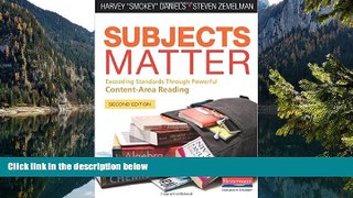 Deals in Books  Subjects Matter, Second Edition: Exceeding Standards Through Powerful Content-Area