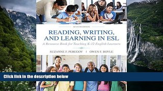 Big Sales  Reading, Writing and Learning in ESL: A Resource Book for Teaching K-12 English