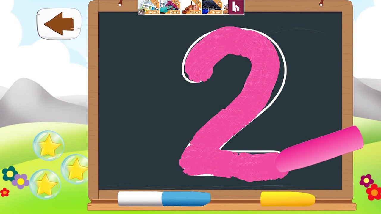 Write The numbers - Tracing 123 Kids learn Letter writing Numbers App for kids