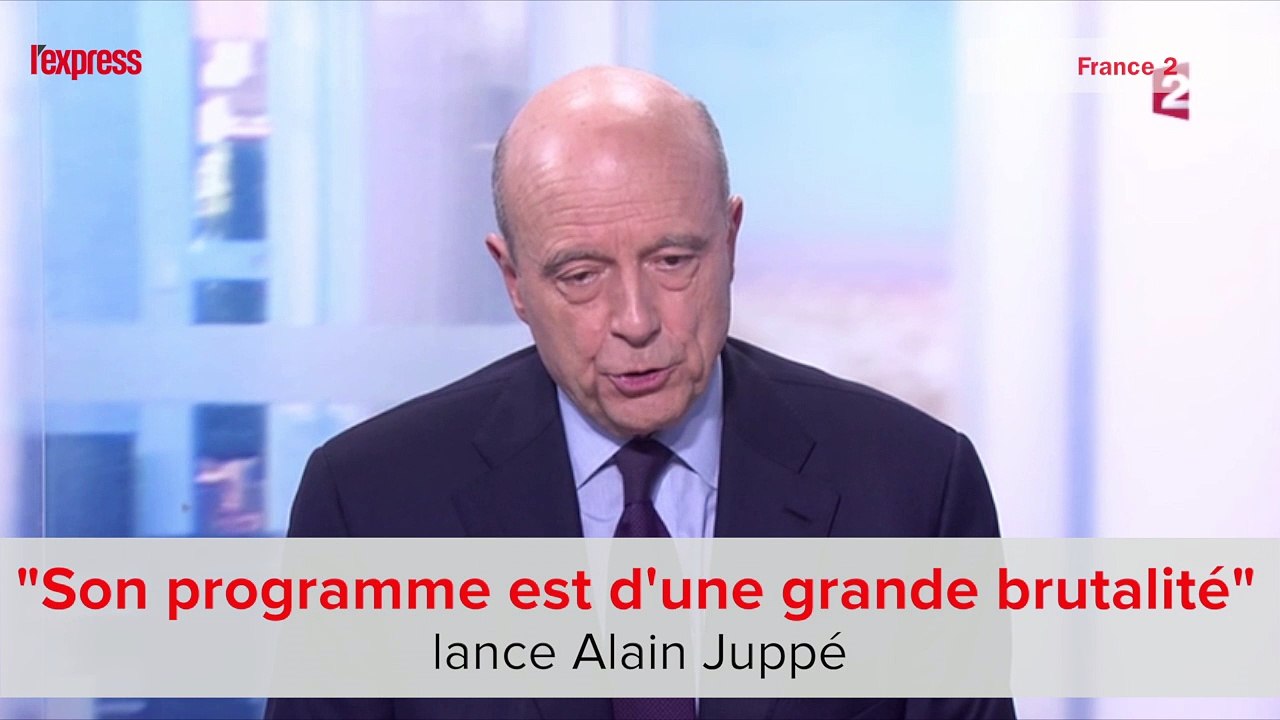 Juppé sur Fillon: "Son programme est d'une grande brutalité sociale"