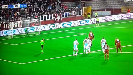 Trapani vs Spal 1- 1 RIGORE PETKOVIC GOAL 21-11-2016 (HD)