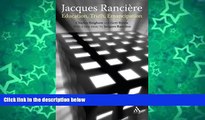 Deals in Books  Jacques Ranciere: Education, Truth, Emancipation  READ PDF Best Seller in USA