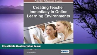Big Sales  Creating Teacher Immediacy in Online Learning Environments  Premium Ebooks Online Ebooks