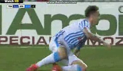 Manuel Lazzari Red Card - Trapani 1-1 SPAL  Italy Serie B   21-11-2016