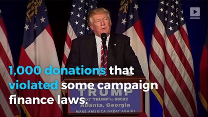 FEC notifies Trump campaign of over $1.3 million in faulty donations