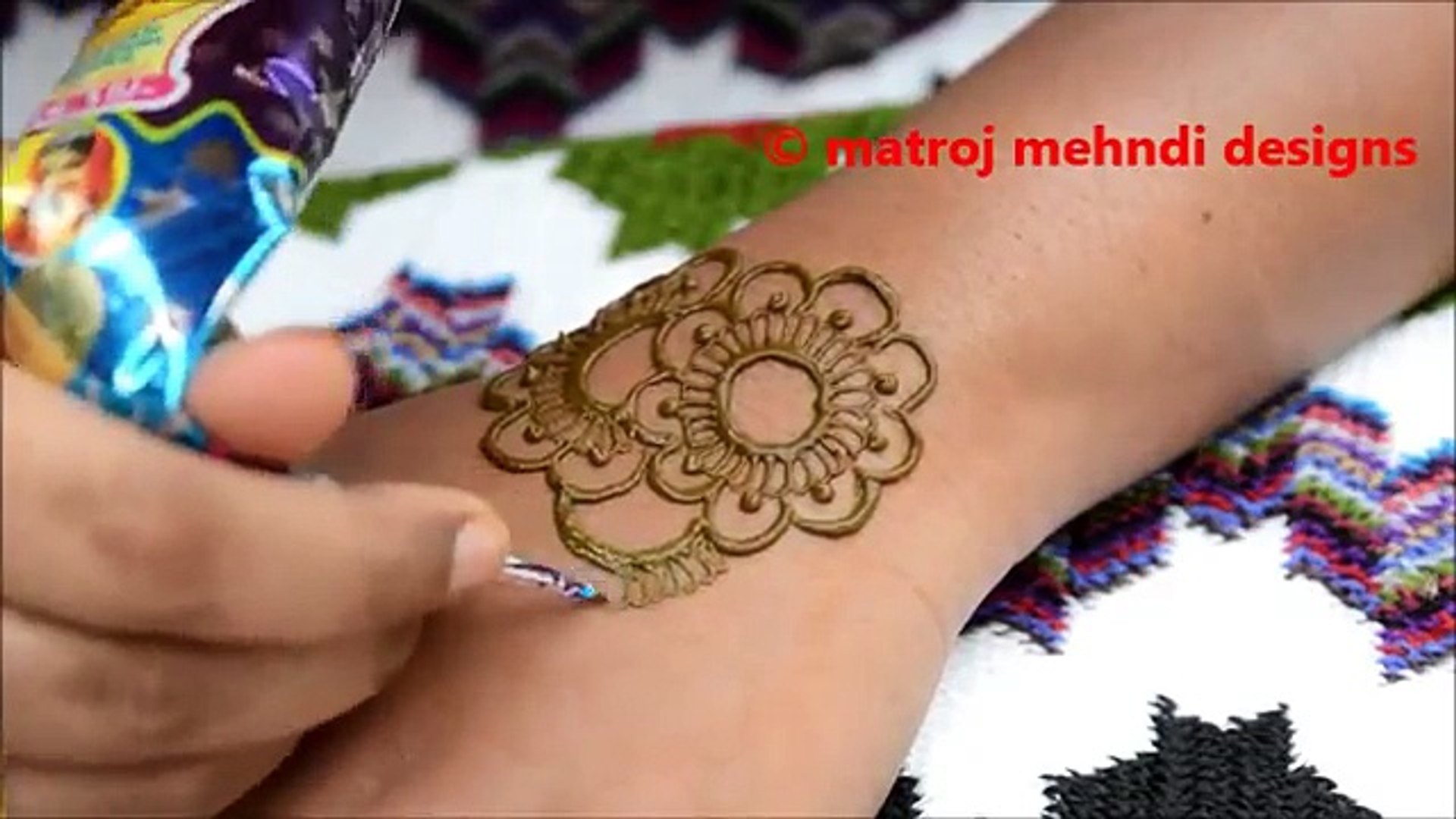 Easy Diy Simple Beautiful Henna Mehndi Designs Tutorials Matroj