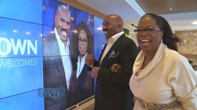 Oprah Takes Steve Harvey on Office Tour