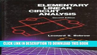 [READ] Online Elementary Linear Circuit Analysis (The Oxford Series in Electrical and Computer