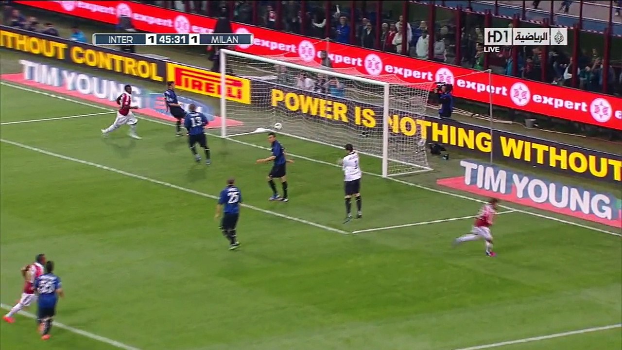 اهداف مباراة انتر ميلان و ميلان 4-2 الدوري الايطالي موسم 11-12