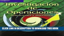 [READ] Online Investigacion de operaciones/ Operations Research: Aplicaciones y algoritmos/