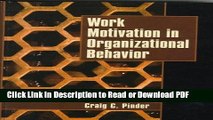 Read Work Motivation in Organizational Behavior Ebook Online