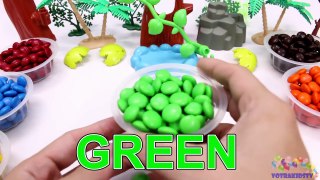 Learning Colors for Children with M&M Candy and The Good Dinosaurs- part1