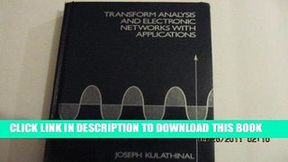 [READ] Online Transform Analysis and Electronic Networks With Applications Audiobook Download