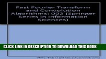 [READ] Ebook Fast Fourier Transform and Convolution Algorithms (Springer Series in Information