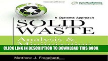 [READ] Ebook Solid Waste Analysis and Minimization: A Systems Approach: The Systems Approach Free