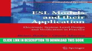 [READ] Ebook ESL Models and their Application: Electronic System Level Design and Verification in