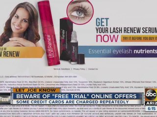 Let Joe Know: Beware of "free trial" online offers